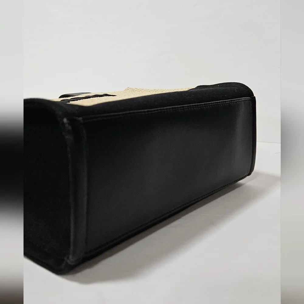 NWT DKNY Tan and Black Woven Handbag - Picture 6 of 9